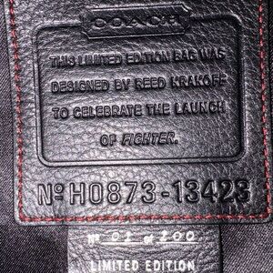 Coach RARE Limited Edition UFC Fighter Tote Bag #1 Out of 100 INICORN